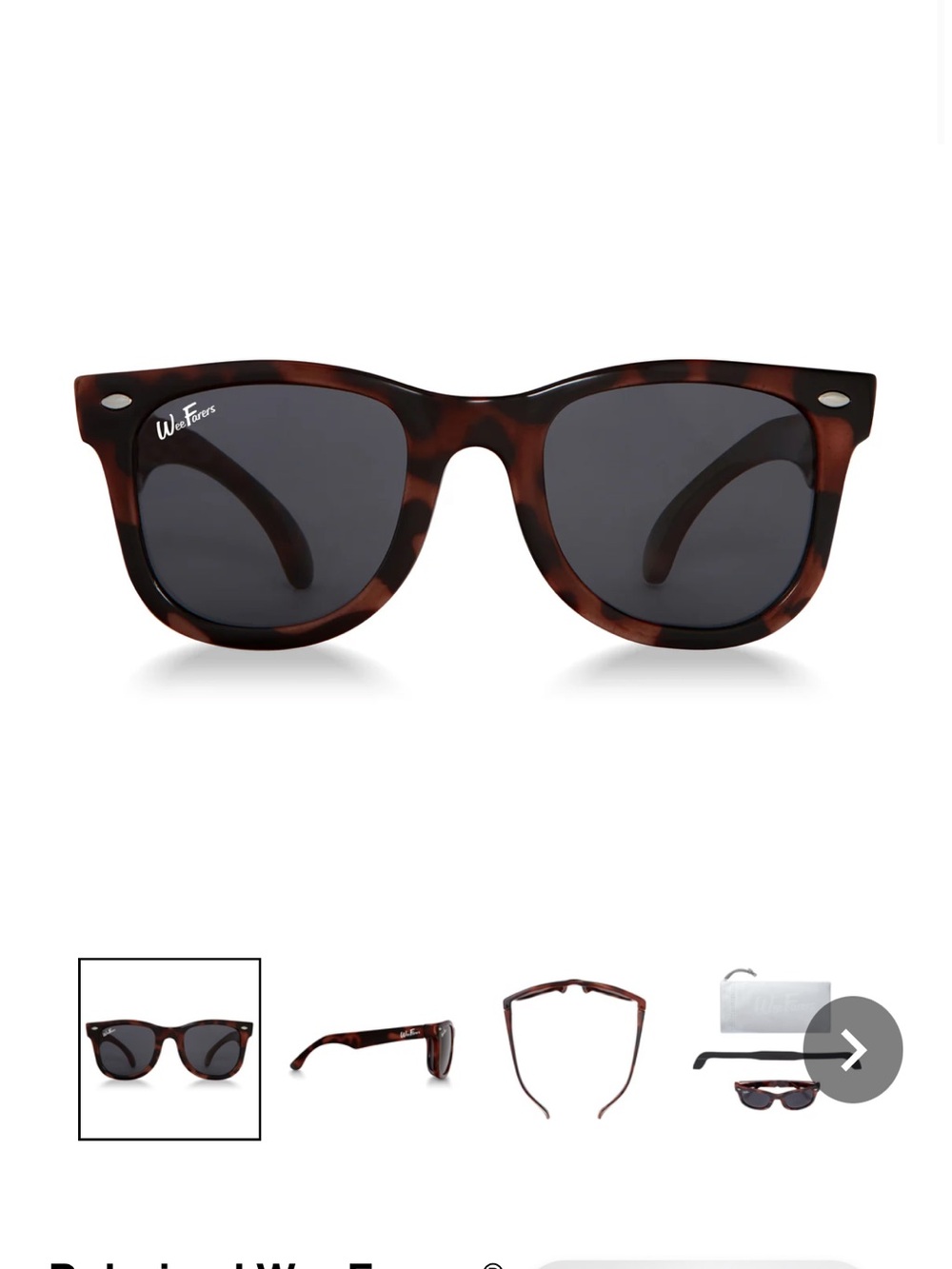 Polarized WeeFarers / WeeStyle Tortoiseshell Sunglasses